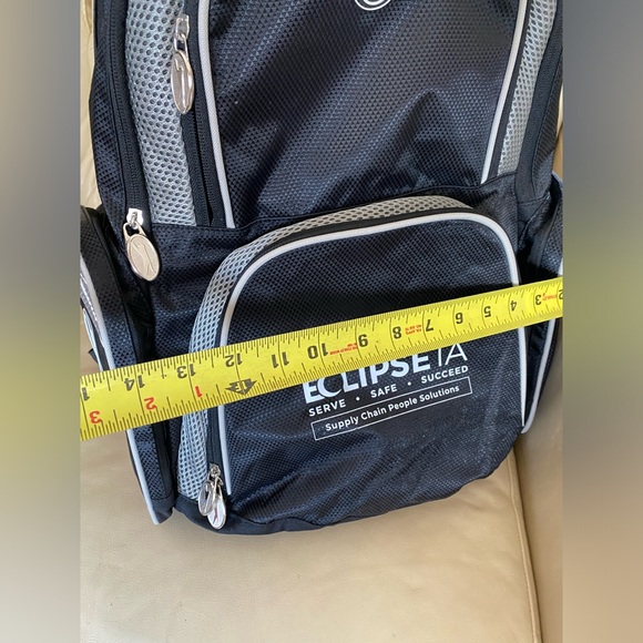 Slazenger Black Laptop Backpack New. with company’s name on - Picture 9 of 13